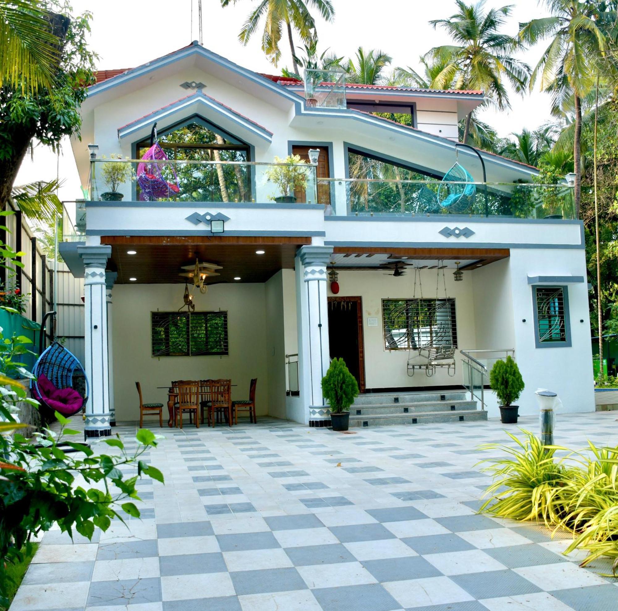 Seas The Day Luxurious 5Bhk Villa 2Min From Awas Beach With Huge Private Pool Alībāg Dış mekan fotoğraf