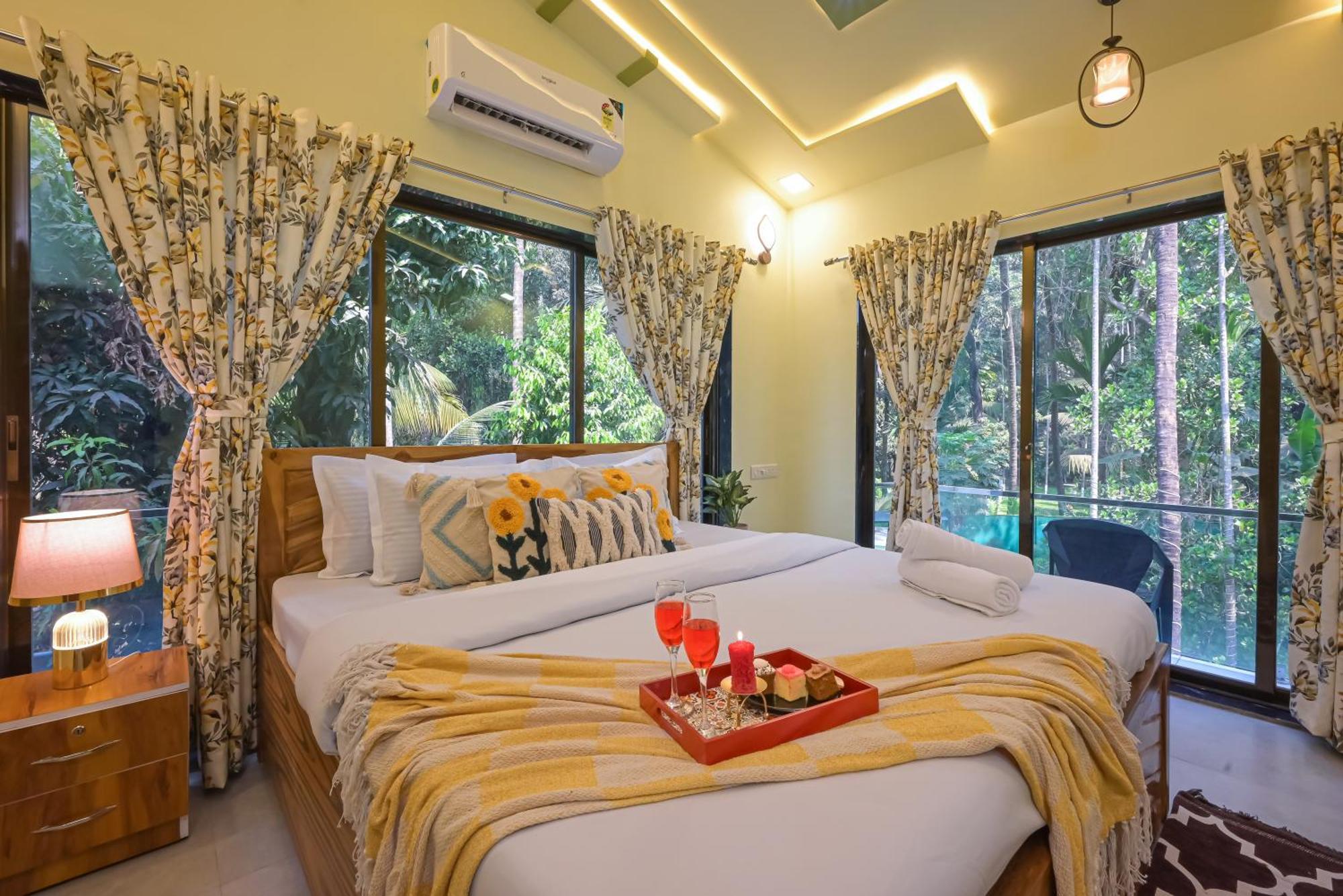 Seas The Day Luxurious 5Bhk Villa 2Min From Awas Beach With Huge Private Pool Alībāg Dış mekan fotoğraf
